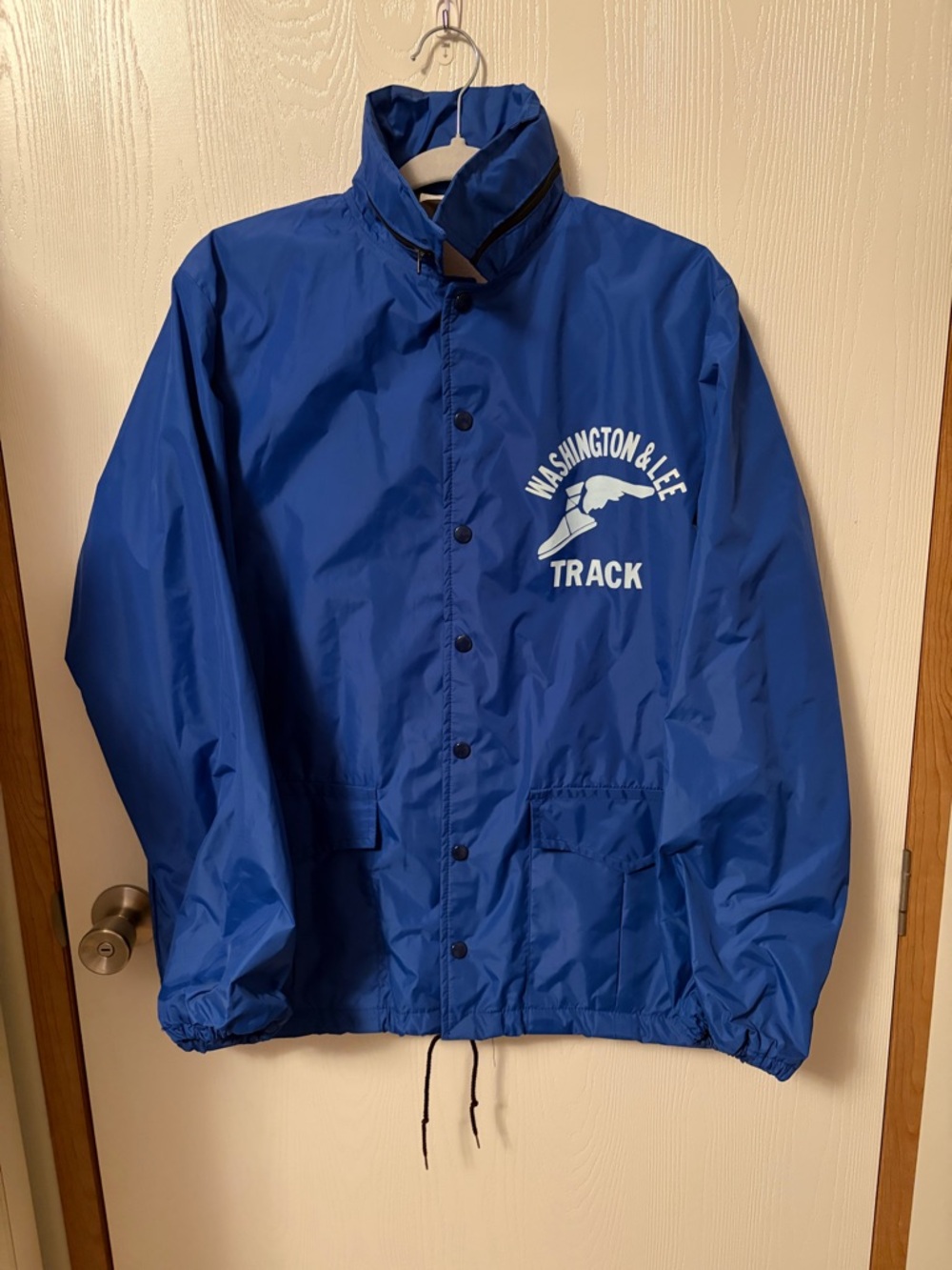 Vintage 70s Howe Washington & Lee Track Coaches Windbreaker SZ M Made In USA